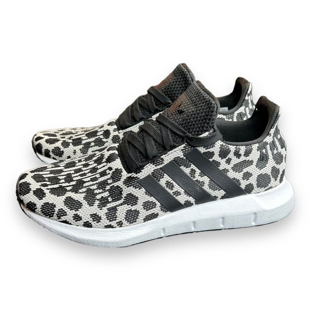Adidas Originals Swift Run Shoes Women’s‎ Size 7 Gray Leopard Print BD7962